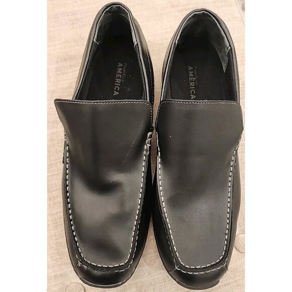 new PERRY ELLIS size 13 Mens Loafers Black Slip On Casual Shoes - Picture 5 of 6